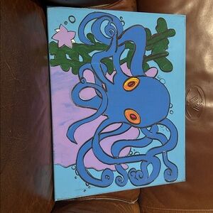 Vibrant Octopus Canvas Art